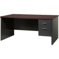 Lorell Fortress Modular Series Right-Pedestal Desk, Dual Color, LLR79145
