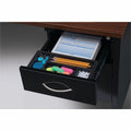 Lorell Fortress Modular Series Right-Pedestal Desk, Dual Color, LLR79145