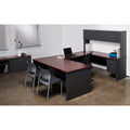 Lorell Fortress Modular Series Left-Pedestal Desk, Dual Color, LLR79150