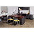 Lorell Fortress Modular Series Left-Pedestal Desk, Dual Color, LLR79150