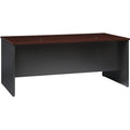 Lorell Fortress Modular Series Left-Pedestal Desk, Dual Color, LLR79150