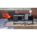 Lorell Fortress Modular Series Left-Pedestal Desk, Dual Color, LLR79150