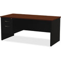 Lorell Fortress Modular Series Left-Pedestal Desk, Dual Color, LLR79151