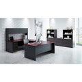 Lorell Fortress Modular Series Left-Pedestal Desk, Dual Color, LLR79152