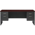 Lorell Fortress Modular Series Double-pedestal Credenza, Dual Color, LLR79158