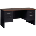 Lorell Fortress Modular Series Double-pedestal Credenza, Dual Color, LLR79159