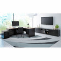 Lorell Fortress Modular Series Double-pedestal Credenza, Dual Color, LLR79159