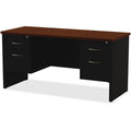 Lorell Fortress Modular Series Double-pedestal Credenza, Dual Color, LLR79159