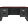 Lorell Fortress Modular Series Double-pedestal Credenza, Dual Color, LLR79160