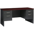 Lorell Fortress Modular Series Double-pedestal Credenza, Dual Color, LLR79160