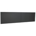 Lorell Fortress Modular Series Stack-On Hutch Door Kit, Charcoal, LLR79176