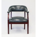 Norstar Office Boss Captain's Chair In Blue Vinyl, BOPB9540BE