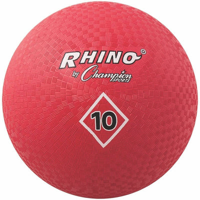 Champion Sports Playground Ball, Red, CSIPG10RD