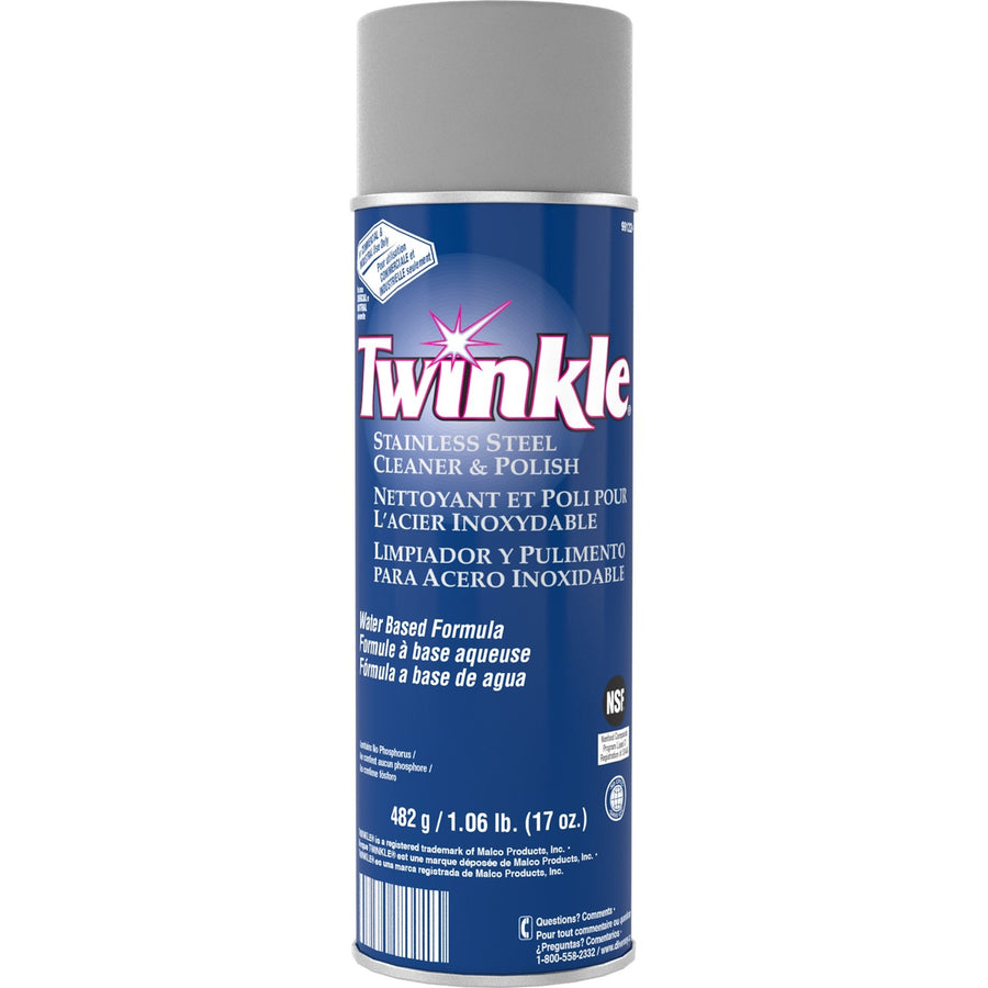 Twinkle Stainless Steel Cleaner/Polish, White, CFC-free, DVO991224