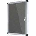 Bi-silque S.A MasterVision SlimLine Magnetic Gray Fabric Enclosed Board, BVCVT630103690