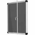 Bi-silque S.A MasterVision SlimLine Magnetic Gray Fabric Enclosed Board, BVCVT630103690
