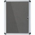 Bi-silque S.A MasterVision SlimLine Magnetic Gray Fabric Enclosed Board, BVCVT630103690