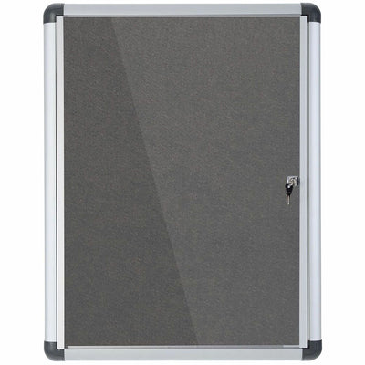 Bi-silque S.A MasterVision SlimLine Magnetic Gray Fabric Enclosed Board, BVCVT630103690