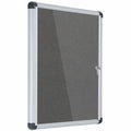 Bi-silque S.A MasterVision SlimLine Magnetic Gray Fabric Enclosed Board, BVCVT630103690