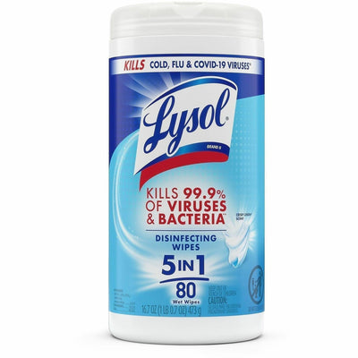 Reckitt Benckiser plc Lysol Disinfecting Wipes, White, RAC89346