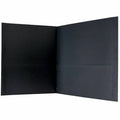 Sparco Letter Pocket Folder, Black, 8 1/2" Width x 11" Length, 1 Box, SPR78546