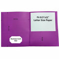 Sparco Letter Pocket Folder, Assorted, 8 1/2" Width x 11" Length, 25 / Box, SPR78548