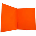 Sparco Letter Pocket Folder, Orange, 8 1/2" Width x 11" Length, 1 Box, SPR78551