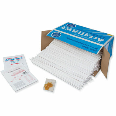 Dixon Ticonderoga Artstraws Classpack Art Straws, White, 1800 / Box, PAC9030