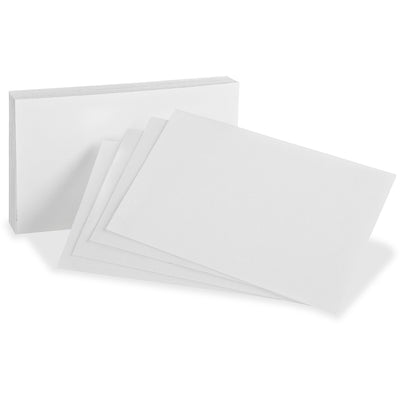 TOPS Oxford Blank Index Cards, 3" x 5", 1 Pack, OXF10013