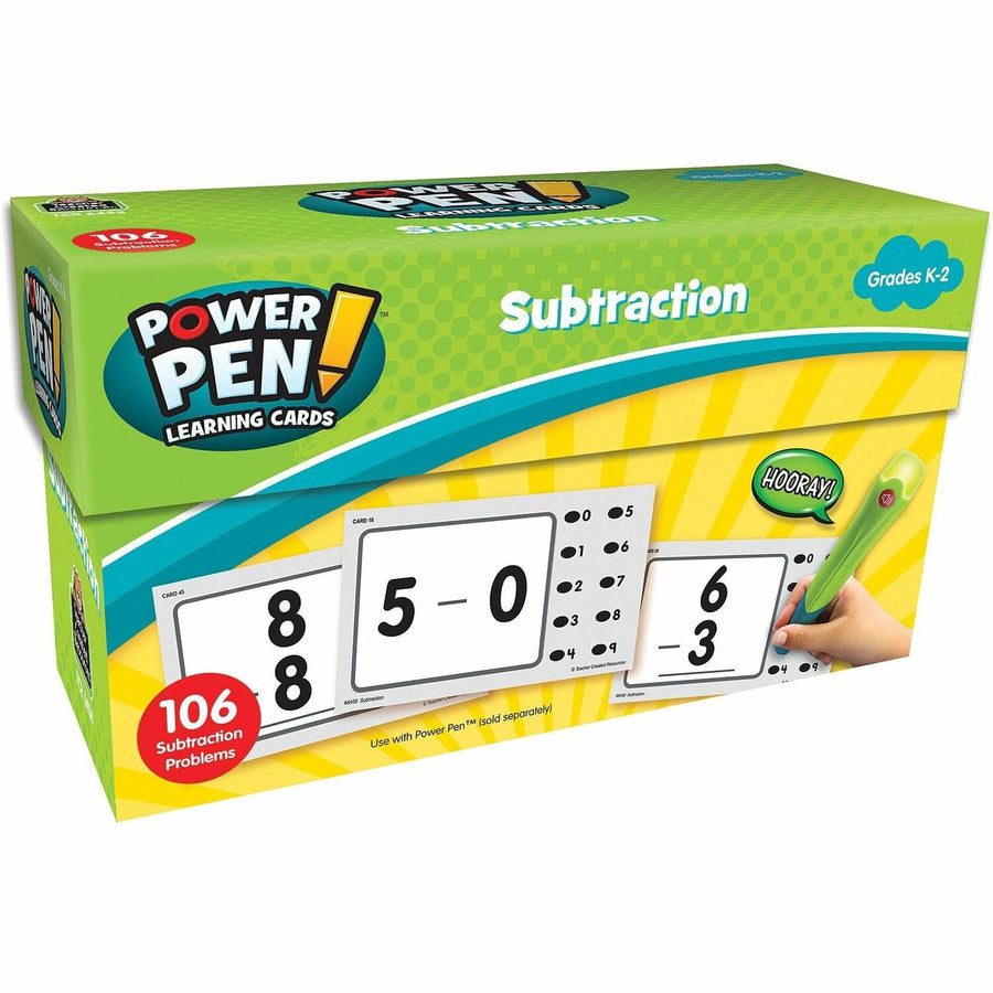Teacher Created Resources Power Pen Subtraction Cards, 53, TCR6458