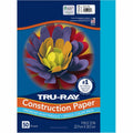 Dixon Ticonderoga Tru-Ray Construction Paper, Atomic Blue, 1 Pack, PAC103400