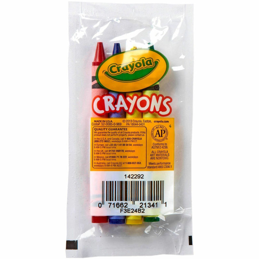 Crayola Set of Four Regular Size Crayons in Pouch, Green, Water Proof, 360 / Carton, CYO520083