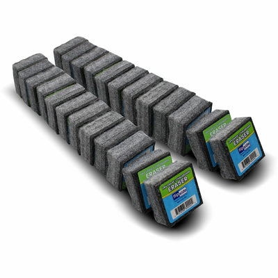 Flipside Dry Erase/Chalkboard Eraser, Gray, 24 / Pack, FLP32000