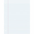 Dixon Ticonderoga Pacon Wide Ruled Filler Paper, 8" x 10 1/2", 1 Pack, PACMMK09201