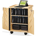 Jonti-Craft Laptop/Tablet Storage Cart, Woodgrain, JNT3400JC