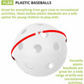 Champion Sports Plastic Baseball, White, 1 Dozen, CSIPLBB