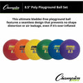 Champion Sports Poly Playground Ball Set, Purple, 1 Set, CSIPX85SET