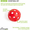 Champion Sports Scoop Ball Set, Purple, 1 Set, CSISBS1SET