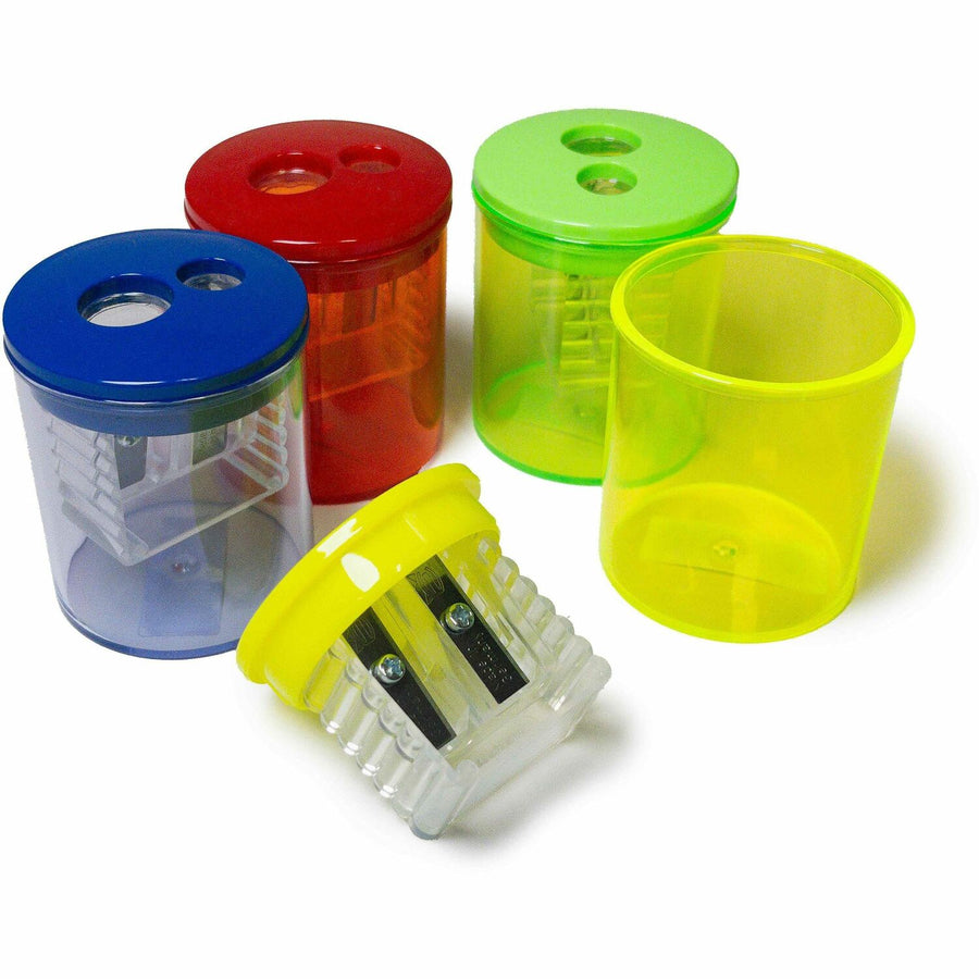 Eisen Two-hole Sharpener, 1.3" x 2.5", Assorted, Child Friendly, 12 / Box, TPGESN51312