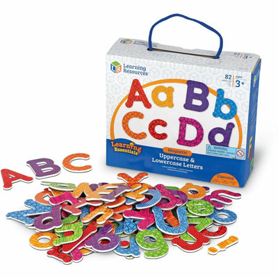 Learning Resources Upper/Lower Case Magnetic Letters, Assorted, 1 Set, LRN7725