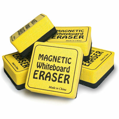 The Pencil Grip Magnetic Whiteboard Eraser Class Pack, Yellow, 24 / Pack, TPG3552