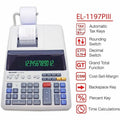 Sharp Calculators EL-1197PIII 12-Digit Commercial Printing Calculator, Off White, SHREL1197PIII