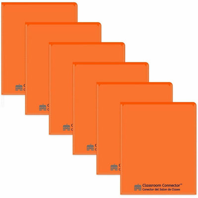C-Line Classroom Connector Letter Report Cover, Orange, 8 1/2" Width x 11" Length, 25 / Box, CLI32002