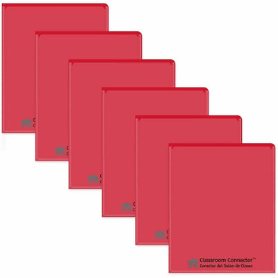 C-Line Classroom Connector Letter Report Cover, Red, 8 1/2" Width x 11" Length, 1 Box, CLI32004