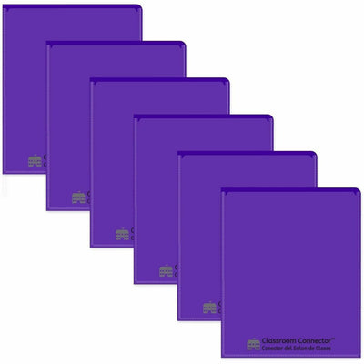 C-Line Classroom Connector Letter Report Cover, Purple, 8 1/2" Width x 11" Length, 25 / Box, CLI32009