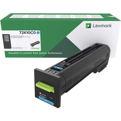 Xerox Lexmark Unison Original Standard Yield Laser Toner Cartridge - Cyan -, LEX72K10C0