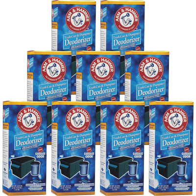 Church & Dwight Arm & Hammer Trash Can Deodorizer, White, 9 / Carton, CDC3320084116CT