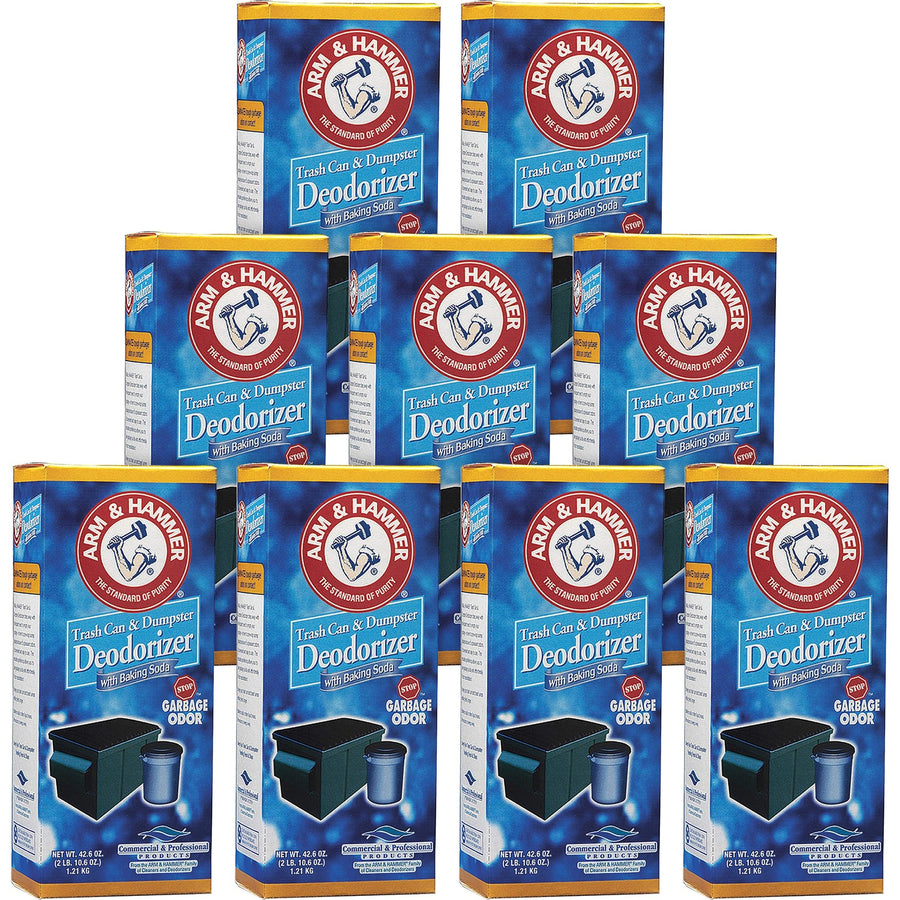 Arm & Hammer Trash Can Deodorizer, White, Odor Neutralizer, 9 / Carton, CDC3320084116CT