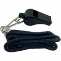 Champion Sports Plastic Whistle/Bulk Lanyard Pack, Silver, 1 Dozen, CSIBP601
