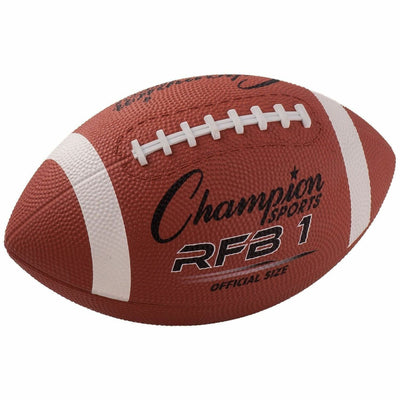 Champion Sports Official Size Rubber Football, CSIRFB1